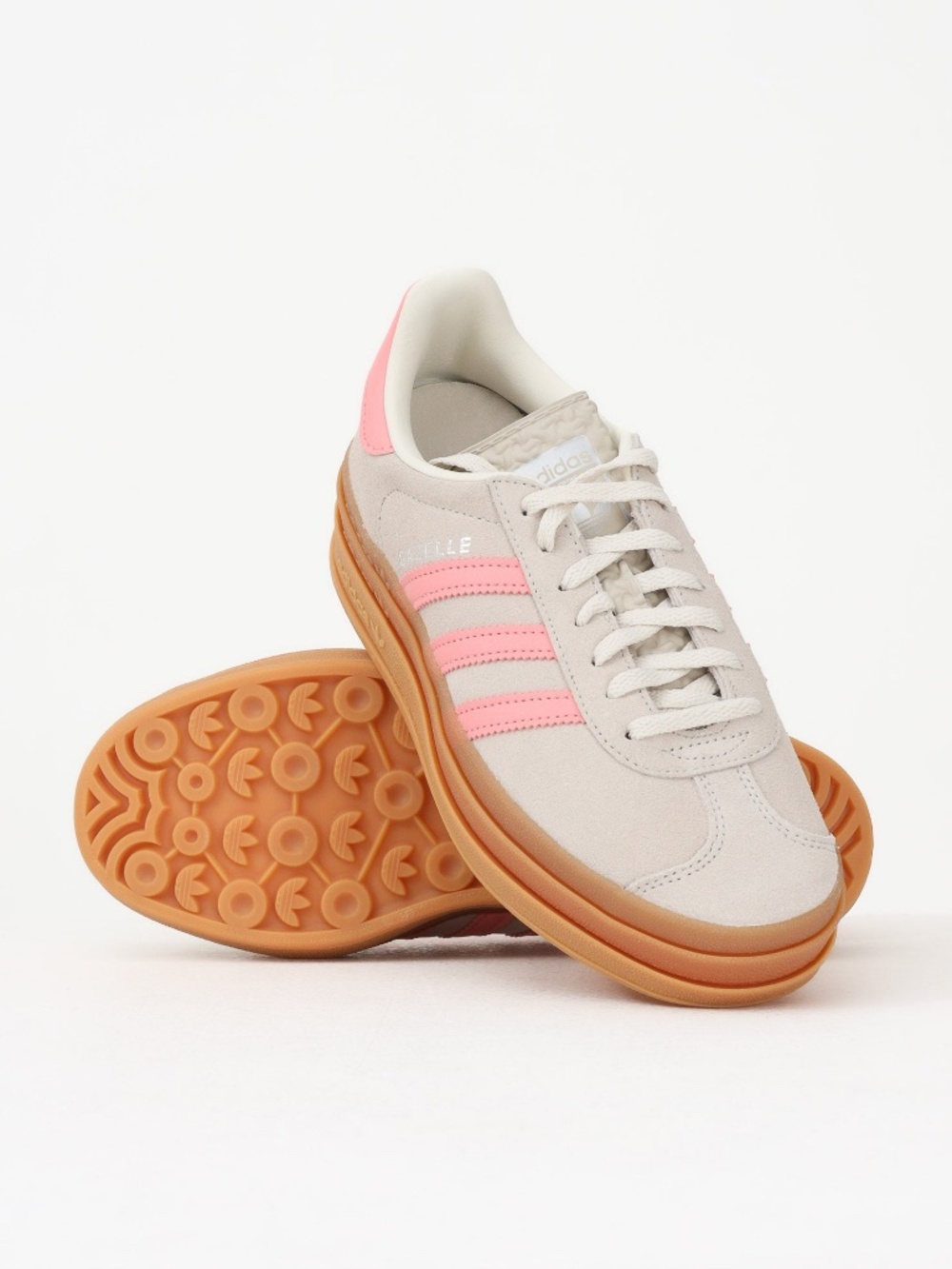 Adidas Gazelle Bold - Beige Semi Pink Spark (6Y / 7.0 Women's)